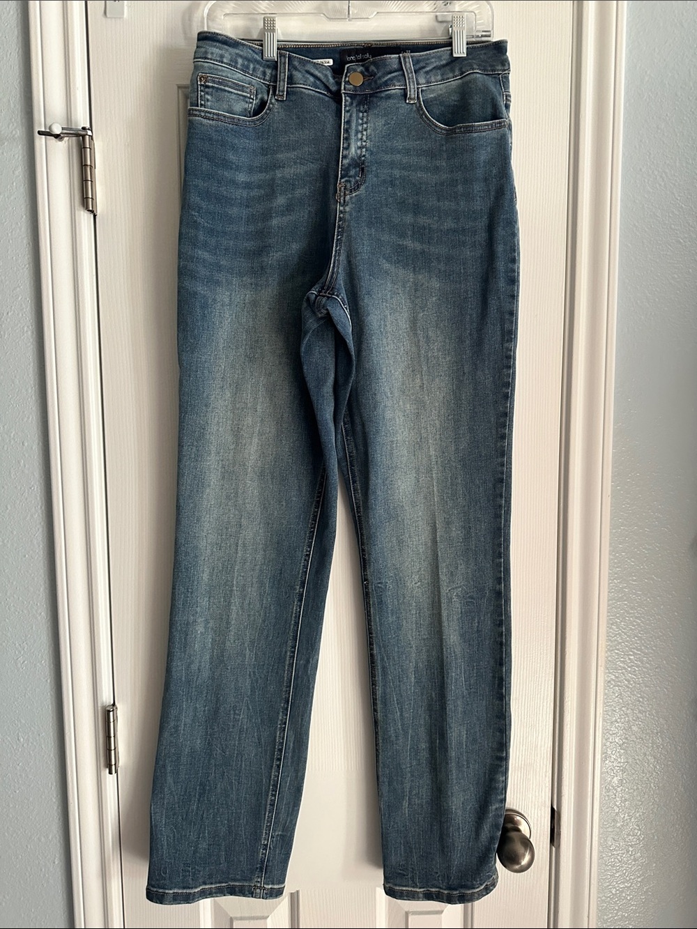 long tall sally High Rise Straight Leg Jeans Medium Wash 33” Women’s 12